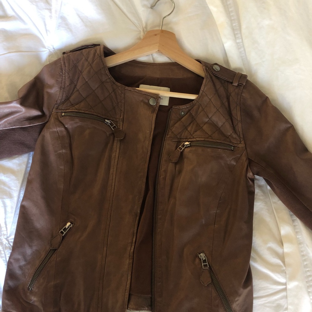 Hinge Quilted Leather Jacket - image 2